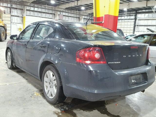 1B3BD4FB2BN608560 - 2011 DODGE AVENGER EX BLACK photo 3