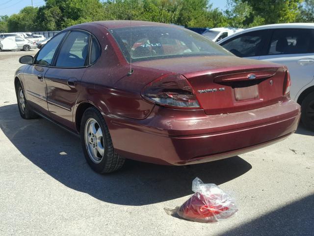 1FAFP53UX6A107342 - 2006 FORD TAURUS SE MAROON photo 3