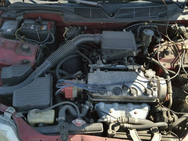 1HGEJ6676XL010097 - 1999 HONDA CIVIC LX RED photo 7