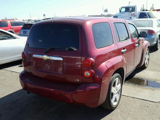 3GNDA13D76S562425 - 2006 CHEVROLET HHR LS BURGUNDY photo 4