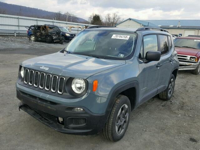 ZACCJBAB1HPG12364 - 2017 JEEP RENEGADE S BLUE photo 2