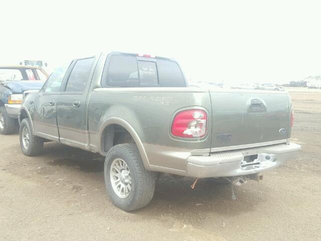 1FTRW08L51KA76128 - 2001 FORD F150 SUPER GREEN photo 3