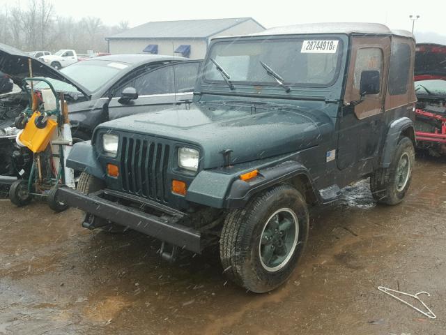 1J4FY19P7RP456102 - 1994 JEEP WRANGLER / GREEN photo 2