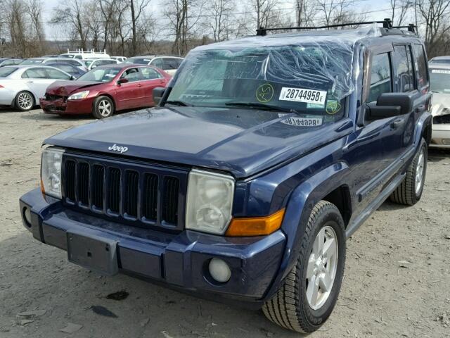 1J8HG48K06C245263 - 2006 JEEP COMMANDER ლურჯი ფოტო 2