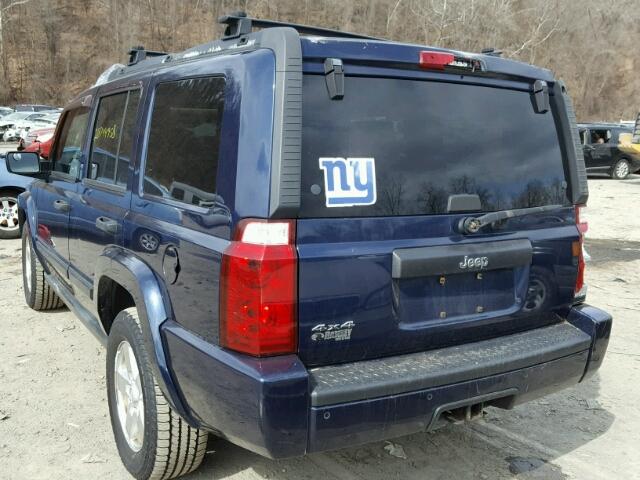 1J8HG48K06C245263 - 2006 JEEP COMMANDER ლურჯი ფოტო 3