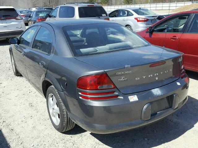 1B3EL46X84N233515 - 2004 DODGE STRATUS SX GRAY photo 3