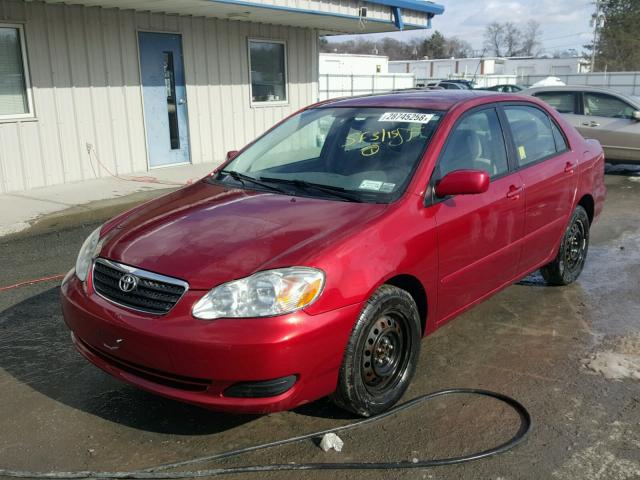 1NXBR32E68Z959363 - 2008 TOYOTA COROLLA CE BURGUNDY photo 2