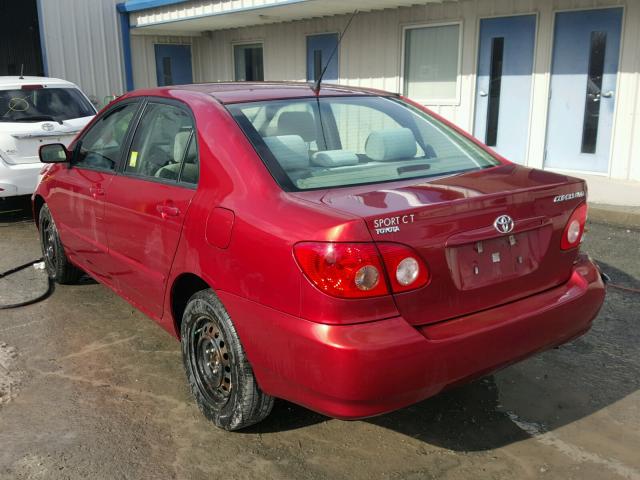 1NXBR32E68Z959363 - 2008 TOYOTA COROLLA CE BURGUNDY photo 3