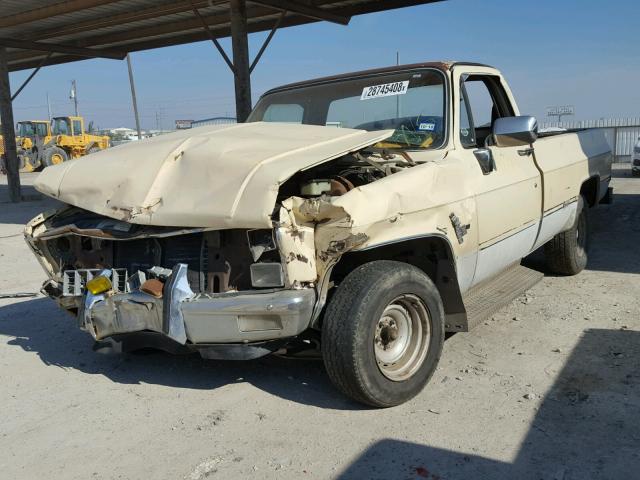 2GCDC14H1B1141150 - 1981 CHEVROLET C10 BEIGE photo 2