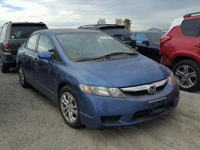 19XFA1F87AE075328 - 2010 HONDA CIVIC EX BLUE photo 1