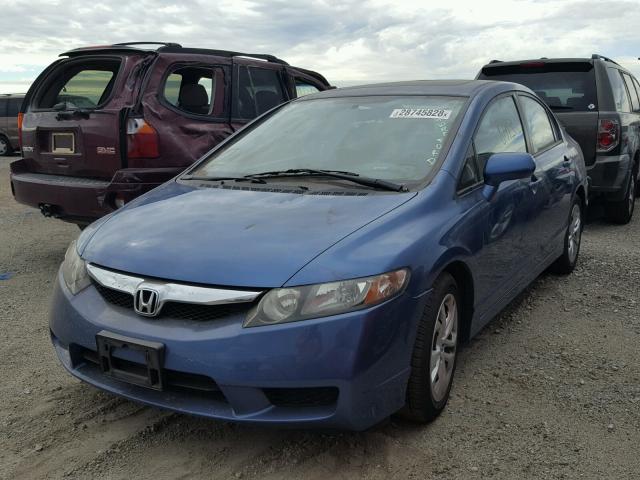 19XFA1F87AE075328 - 2010 HONDA CIVIC EX BLUE photo 2