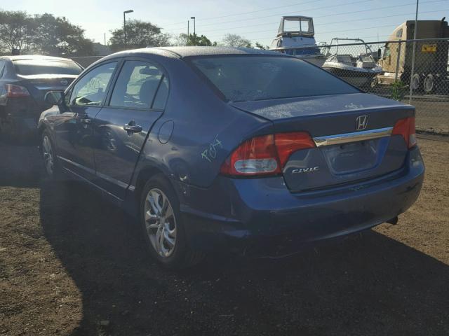 19XFA1F87AE075328 - 2010 HONDA CIVIC EX BLUE photo 3