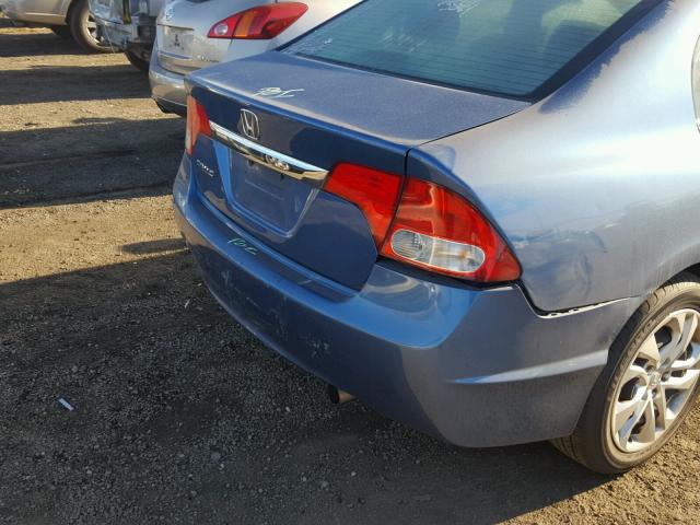 19XFA1F87AE075328 - 2010 HONDA CIVIC EX BLUE photo 9