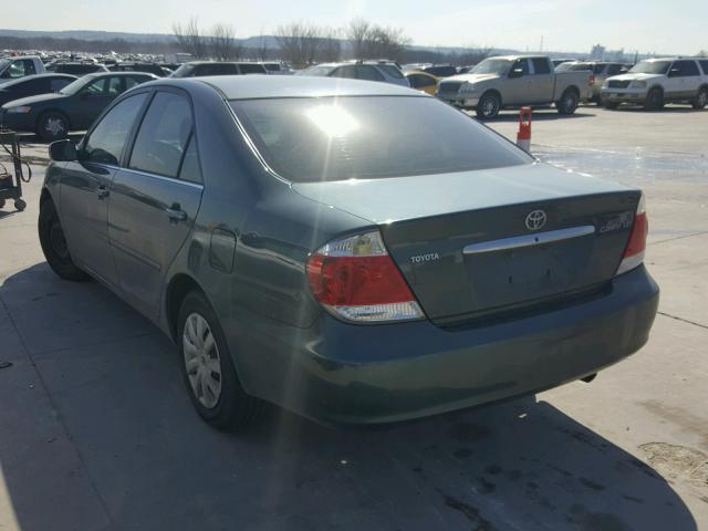 4T1BE32K85U097096 - 2005 TOYOTA CAMRY LE GREEN photo 3