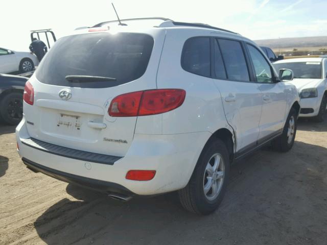 5NMSG13D97H067571 - 2007 HYUNDAI SANTA FE G WHITE photo 4