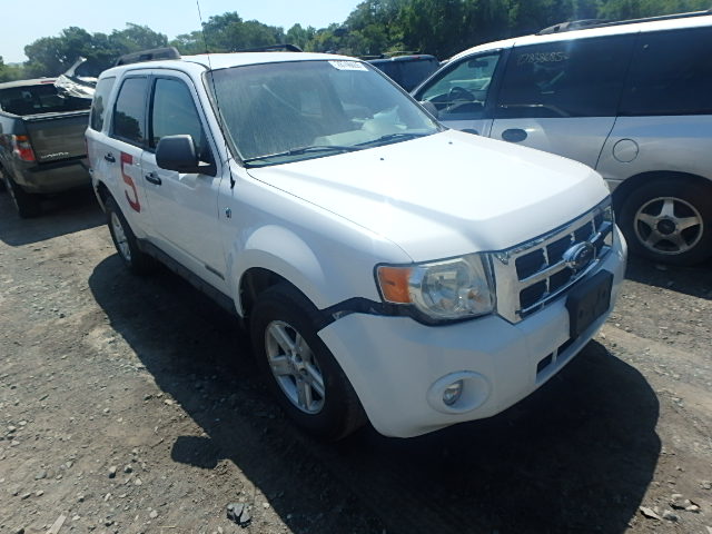 1FMCU59H48KA59202 - 2008 FORD ESCAPE HEV WHITE photo 1