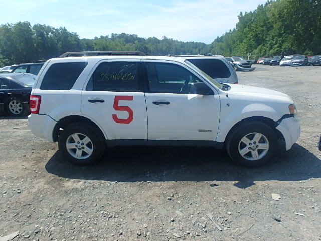 1FMCU59H48KA59202 - 2008 FORD ESCAPE HEV WHITE photo 10