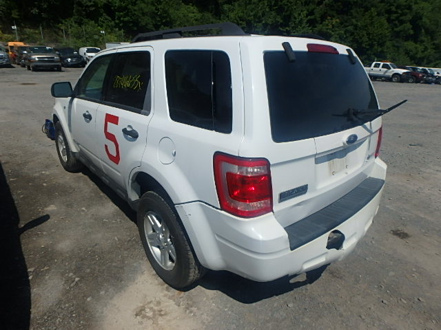 1FMCU59H48KA59202 - 2008 FORD ESCAPE HEV WHITE photo 3