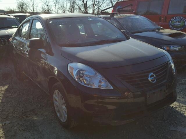 3N1CN7AP5DL848406 - 2013 NISSAN VERSA S BLACK photo 1