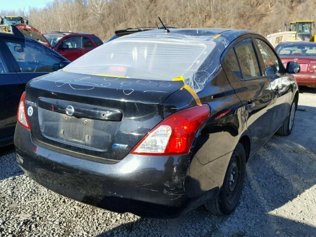 3N1CN7AP5DL848406 - 2013 NISSAN VERSA S BLACK photo 4