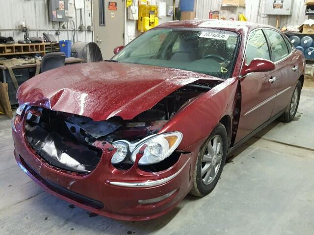 2G4WC582981374607 - 2008 BUICK LACROSSE C RED photo 2