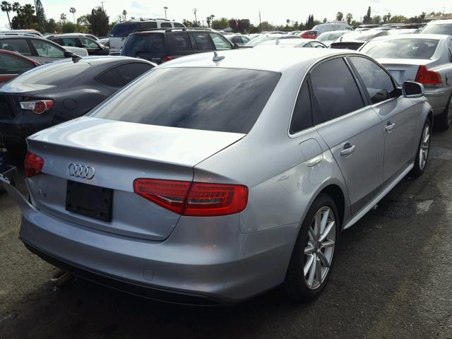 WAUAFAFL0FN039755 - 2015 AUDI A4 PREMIUM SILVER photo 4