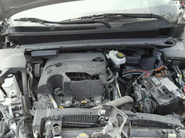 5N1AL0MN8EC500006 - 2014 INFINITI QX60 SILVER photo 7