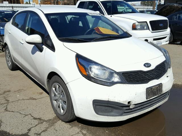 KNADM4A39D6229198 - 2013 KIA RIO LX WHITE photo 1