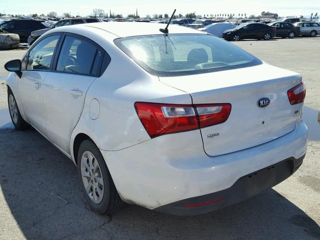 KNADM4A39D6229198 - 2013 KIA RIO LX WHITE photo 3