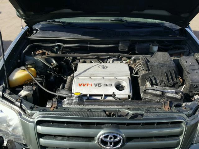 JTEEP21A150128626 - 2005 TOYOTA HIGHLANDER GRAY photo 7