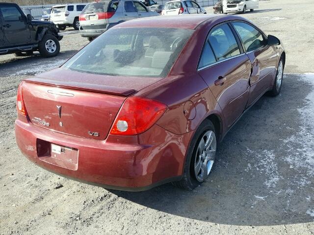 1G2ZG57N084166612 - 2008 PONTIAC G6 BASE RED photo 4