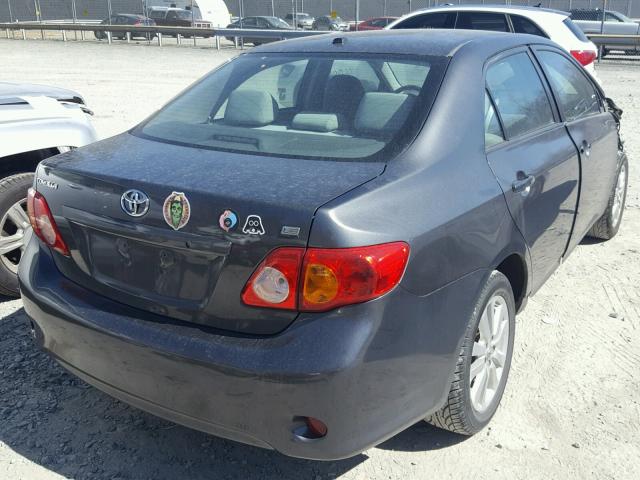 2T1BU4EE5AC469231 - 2010 TOYOTA COROLLA BA GRAY photo 4