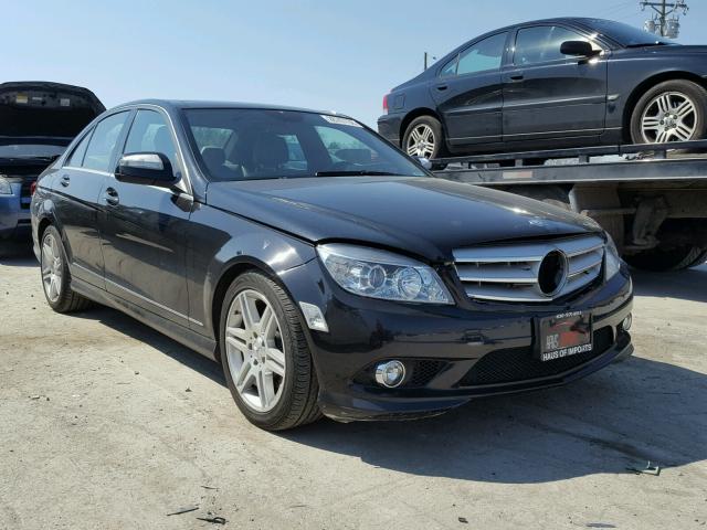 WDDGF56X28R030077 - 2008 MERCEDES-BENZ C 350 BLACK photo 1