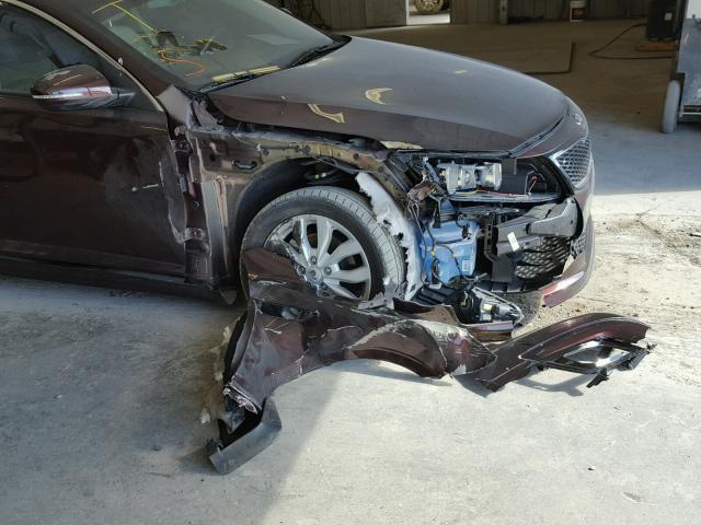 5XXGN4A78FG385818 - 2015 KIA OPTIMA EX BURGUNDY photo 9