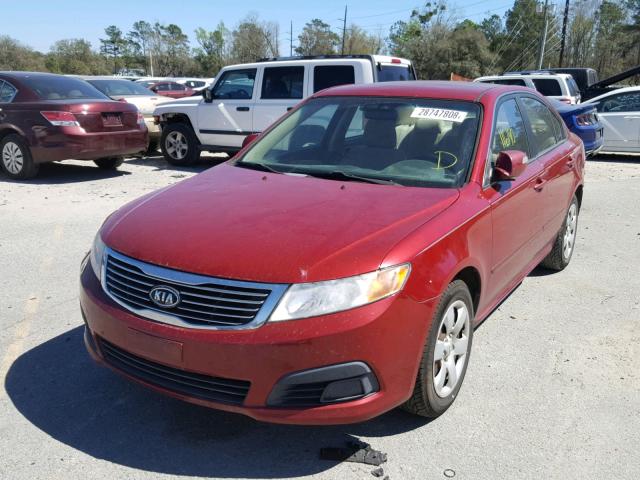 KNAGE228395366370 - 2009 KIA OPTIMA LX RED photo 2