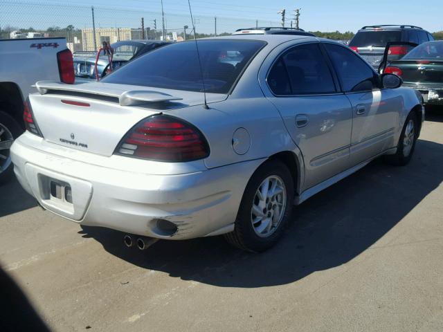1G2NF52E04C138690 - 2004 PONTIAC GRAND AM S SILVER photo 4