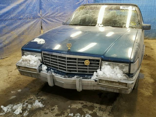 1G6CD53BXP4316541 - 1993 CADILLAC DEVILLE BLUE photo 9