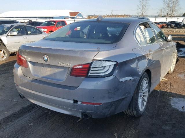 WBAFU7C55CDU62465 - 2012 BMW 535 XI GRAY photo 4