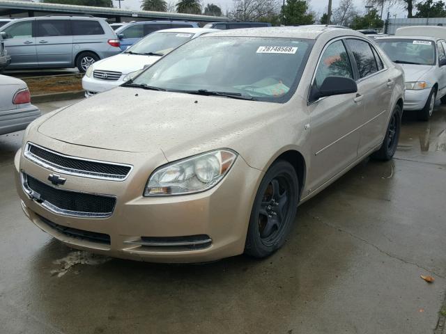 1G1ZG57N68F234937 - 2008 CHEVROLET MALIBU LS ოქროსფერი ფოტო 2