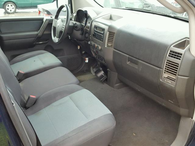 1N6AA07B36N513308 - 2006 NISSAN TITAN XE BLUE photo 5