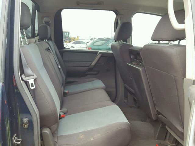 1N6AA07B36N513308 - 2006 NISSAN TITAN XE BLUE photo 6