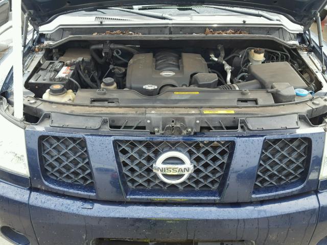 1N6AA07B36N513308 - 2006 NISSAN TITAN XE BLUE photo 7