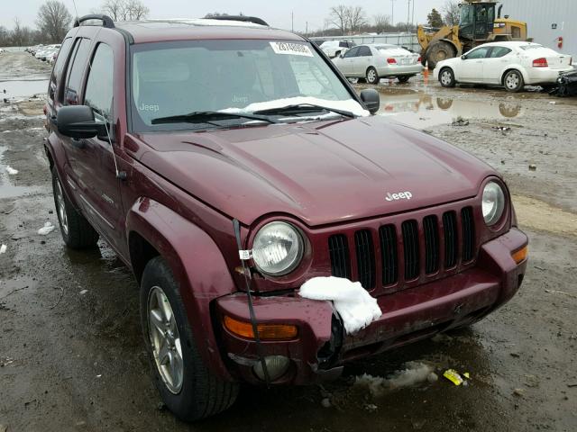 1J4GL58K33W682182 - 2003 JEEP LIBERTY LI MAROON photo 1