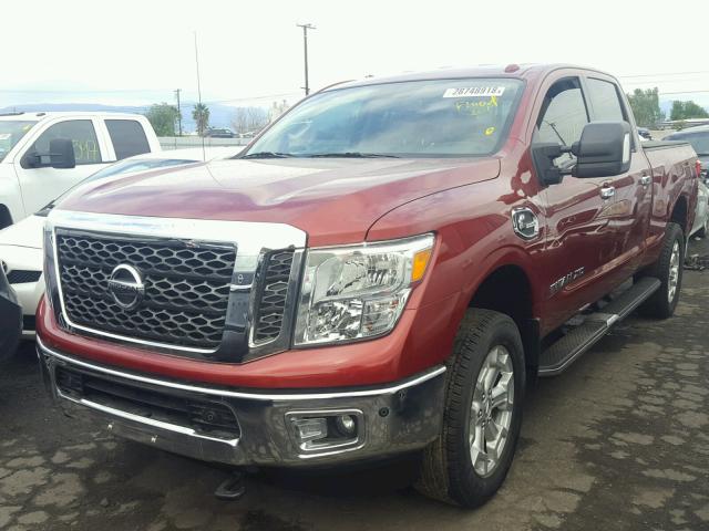 1N6BA1F25GN517986 - 2016 NISSAN TITAN XD S RED photo 2