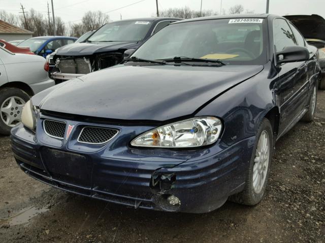 1G2NG12EXYM828436 - 2000 PONTIAC GRAND AM S ლურჯი ფოტო 2