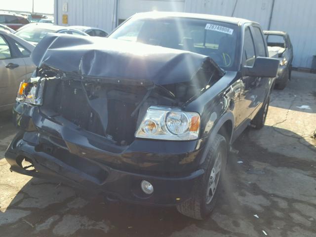 1FTPW14566FA03421 - 2006 FORD F150 SUPER BLACK photo 2