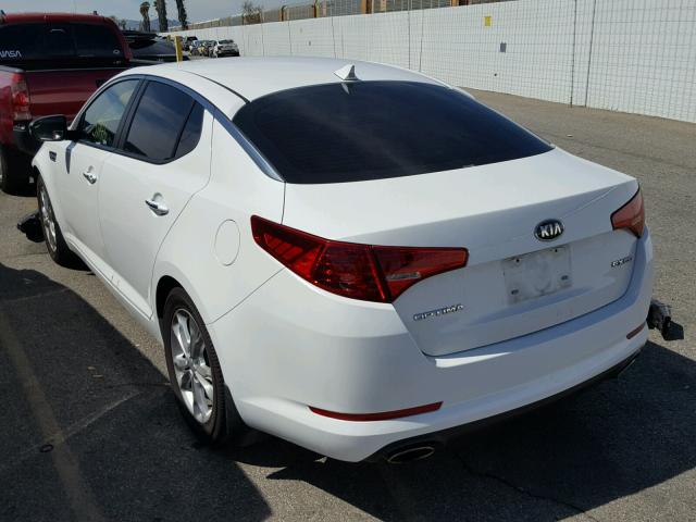 5XXGN4A7XDG242138 - 2013 KIA OPTIMA EX WHITE photo 3