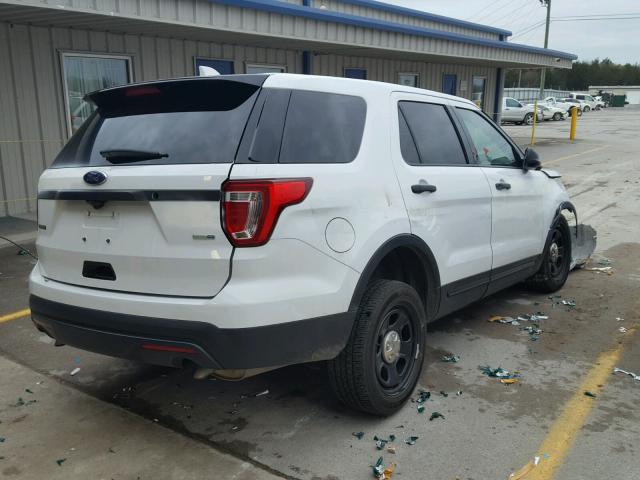 1FM5K8AR0HGC86880 - 2017 FORD EXPLORER P WHITE photo 4