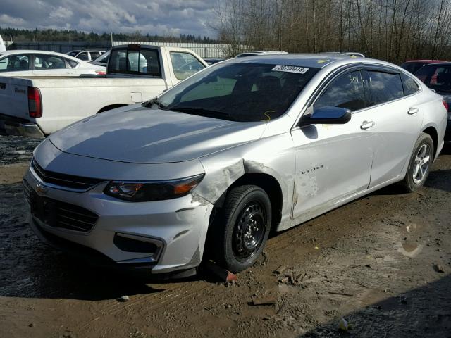 1G1ZB5ST6HF266257 - 2017 CHEVROLET MALIBU LS SILVER photo 2