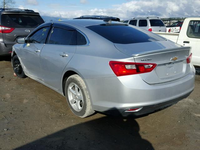 1G1ZB5ST6HF266257 - 2017 CHEVROLET MALIBU LS SILVER photo 3